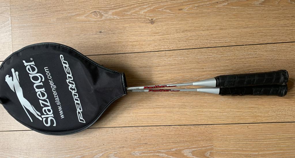 Badminton set - Slazenger Panther, Sport en Fitness, Badminton, Ophalen, Gebruikt, Racket(s)