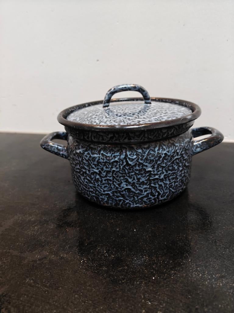 emaille wolkjes pan, Ophalen of Verzenden