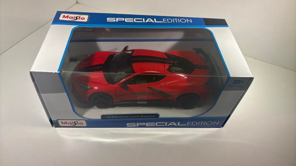 Chevrolet Corvette stingray coupe 2020 maisto 1.24, Hobby en Vrije tijd, Modelauto's | 1:24, Maisto, Ophalen of Verzenden, A, A