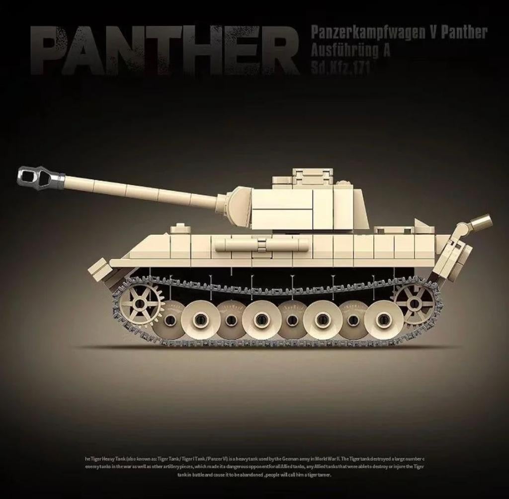 🎁 WW2 Bouwstenen - C07 - Duitse SD.KFZ.171 Panther V 🎁, Kinderen en Baby's, Speelgoed | Bouwstenen, Ophalen of Verzenden