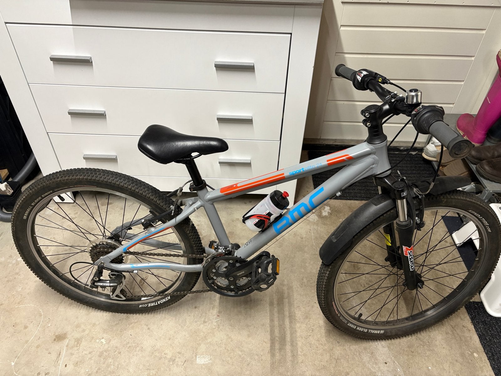 BMC Sport Elite 24 inch kinder MTB 3x7 versnellingen, Ophalen, Gebruikt, Velgrem, 20 inch of meer
