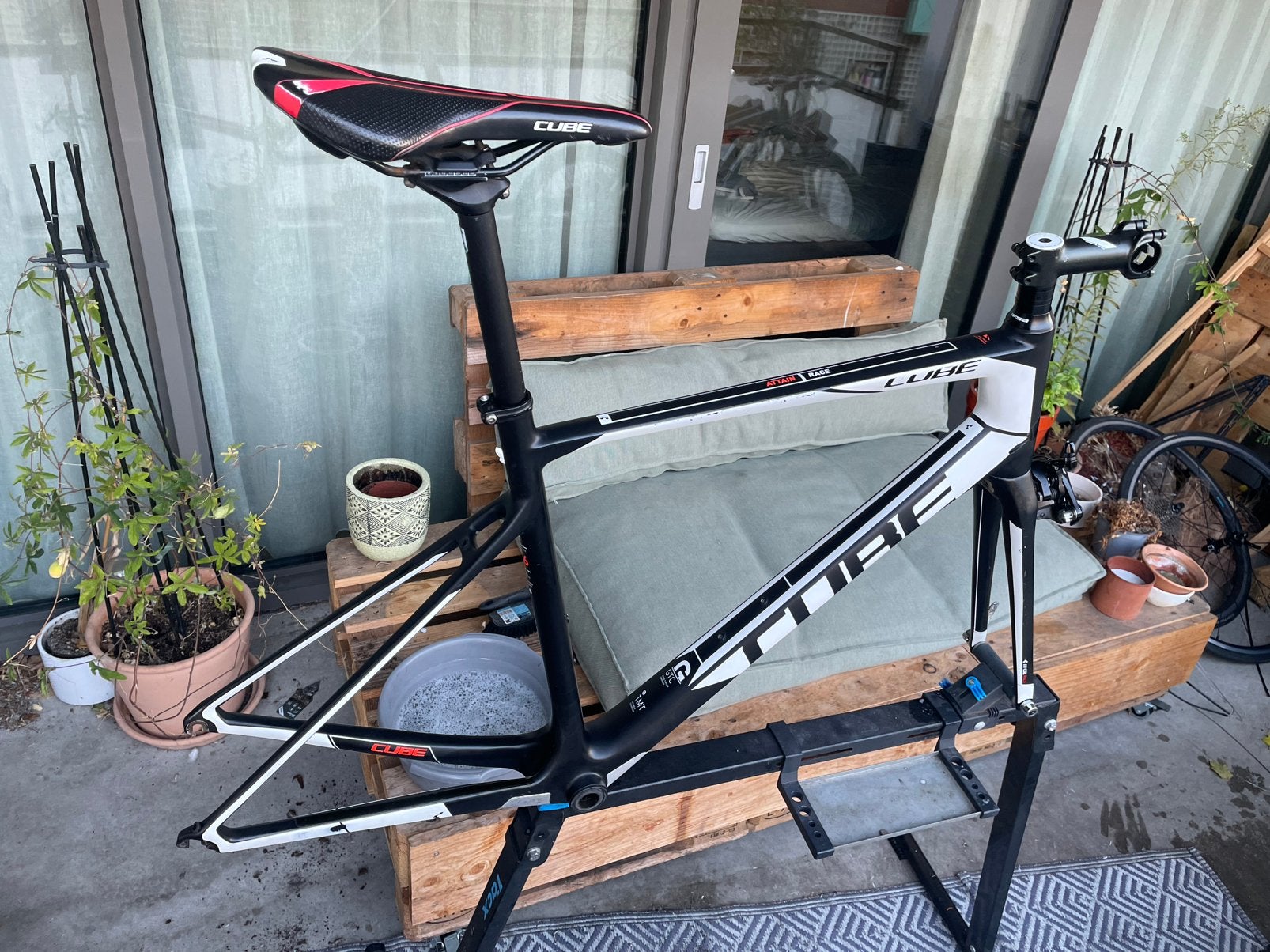 Cube Attain GTC Race Carbon Frame maat 56, Ophalen, Frame, Gebruikt, Racefiets