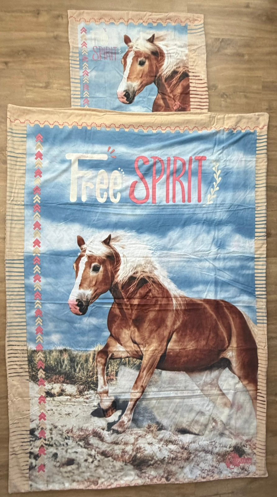 Spirit paarden Dekbedovertrek, Kinderen en Baby's, Ophalen, Meisje, Zo goed als nieuw, Dekbedovertrek
