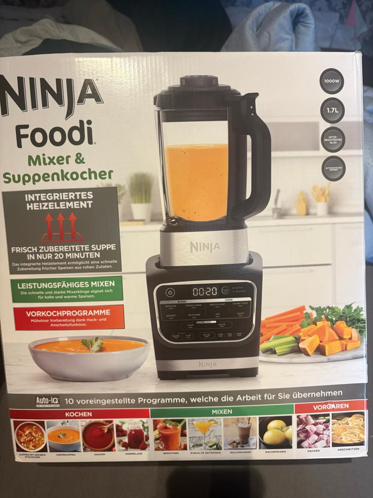 Ninja Foodi Blender & Soepmaker HB150EU - Zo goed als nieuw, Witgoed en Apparatuur, Blenders, Ophalen of Verzenden, Zo goed als nieuw