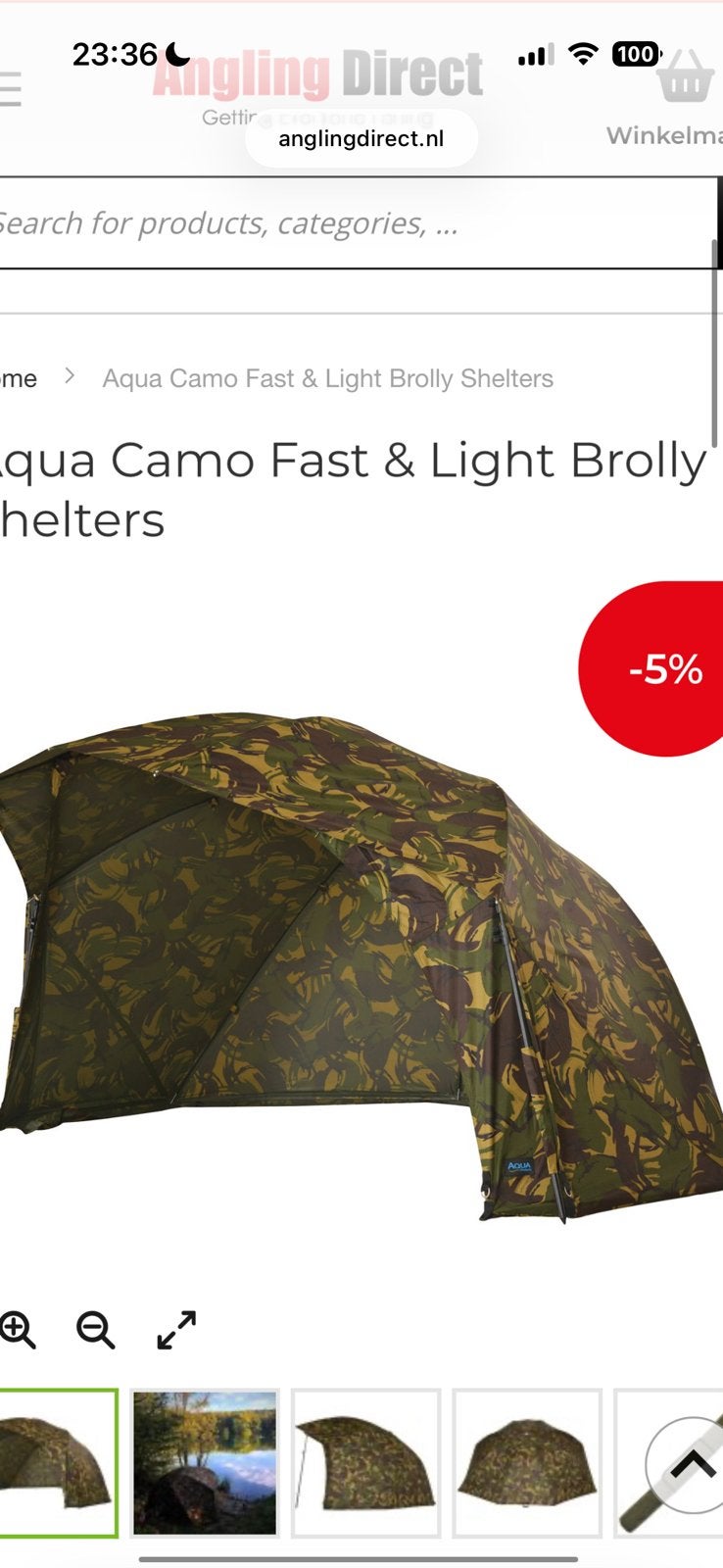 GEZOCHT AQUA DPM BROLLY, Ophalen of Verzenden, Zo goed als nieuw, Overige typen
