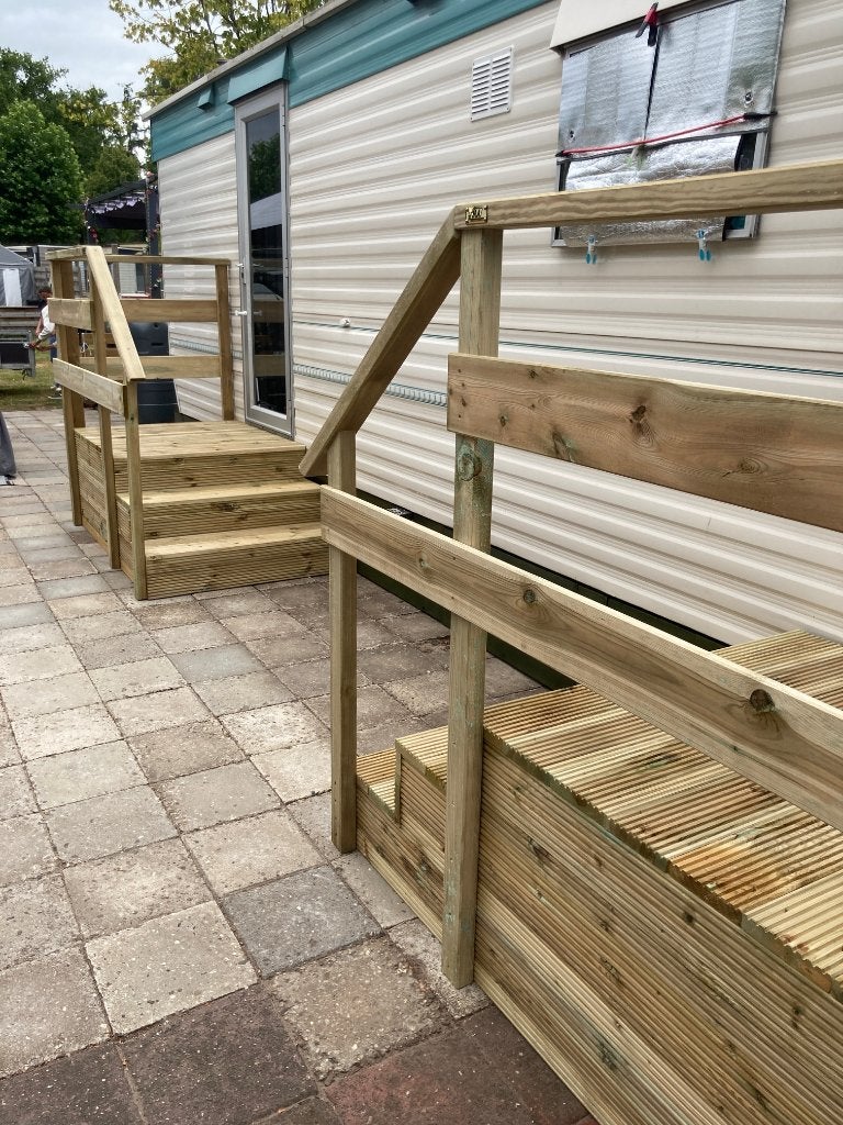 van opstap tot bordes trap, alles in de maat die U wilt!, Caravans en Kamperen, Ophalen of Verzenden, Nieuw