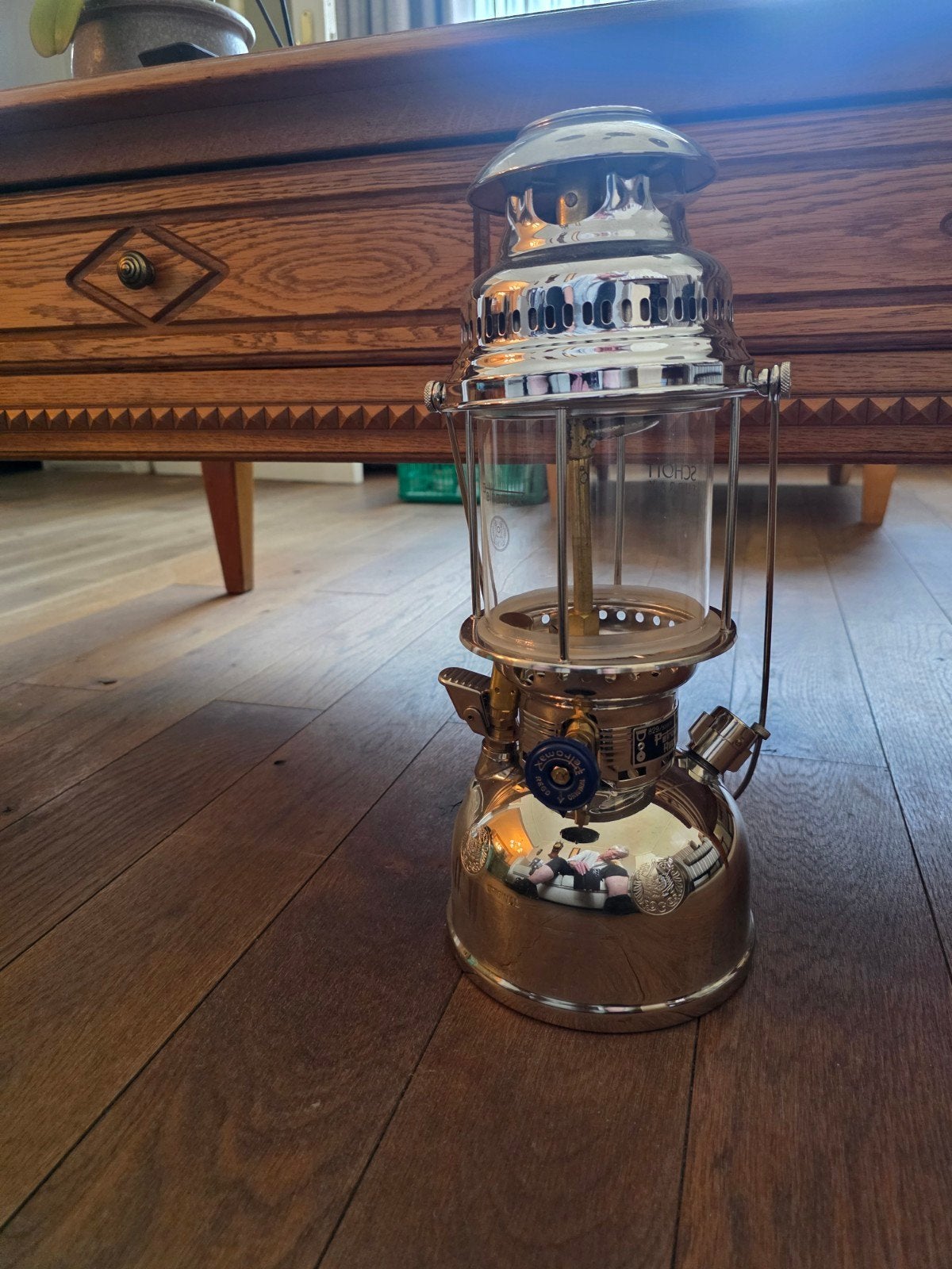 albatros petromax druklamp, Ophalen