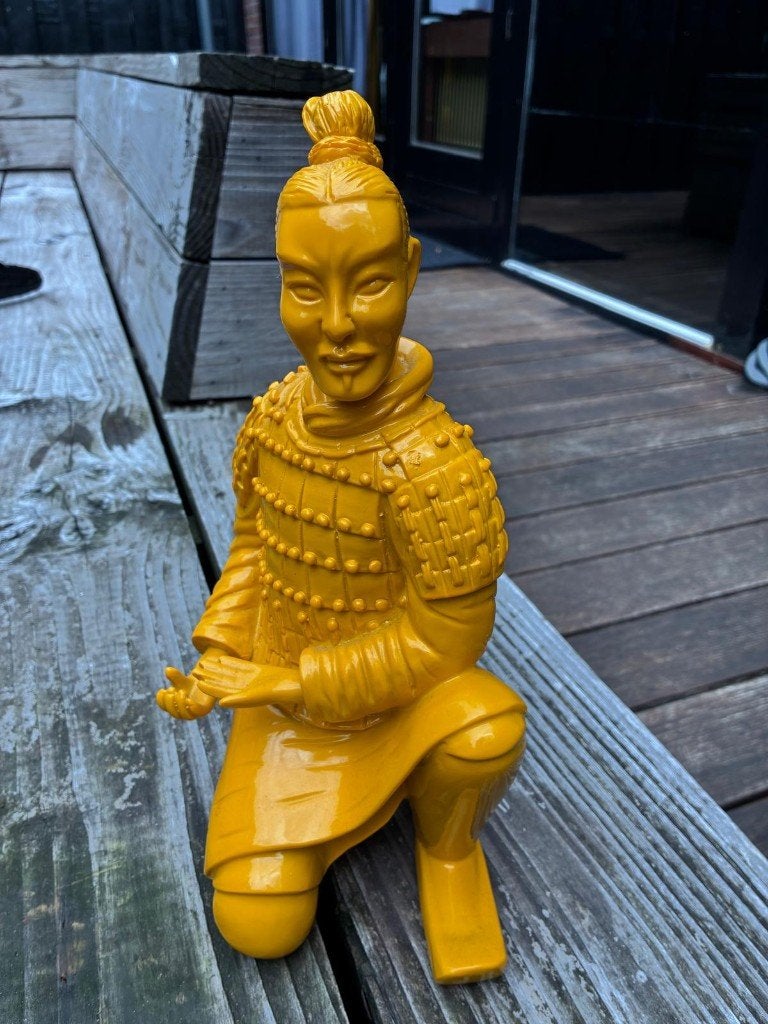 Chinese Terracotta krijger, China, Ophalen of Verzenden, Beeld, Steen/keramiek