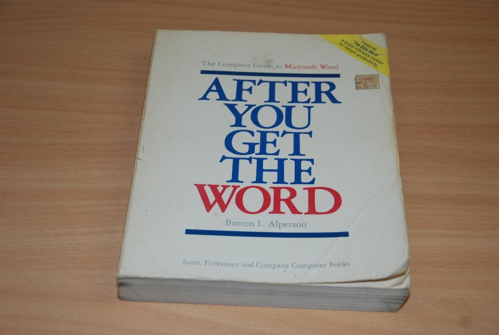 After you get the word., Ophalen of Verzenden, Gelezen, Burton l. Alperson