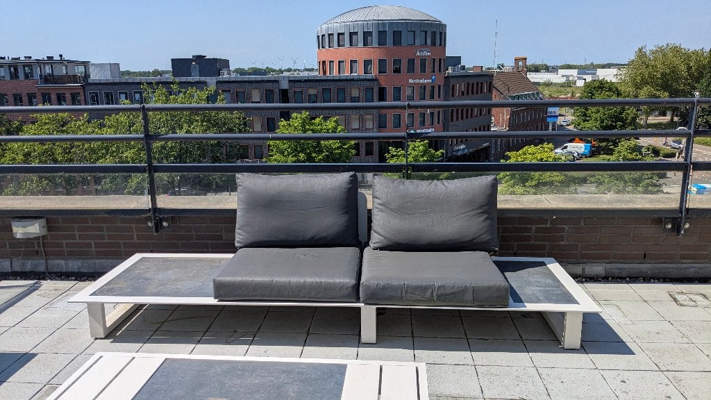 Loungeset LIFE Outdoor Living Newton(buitenhof Tuinmeubelen), Tuin en Terras, Tuinsets en Loungesets, Ophalen, 5 zitplaatsen, Gebruikt