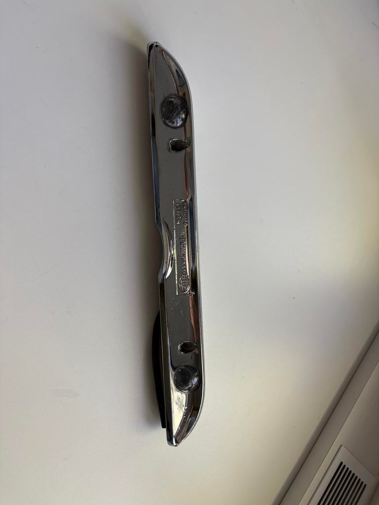 Mercedes W108 Kenteken Lamp Chrome Origineel Werkend, Ophalen of Verzenden, Gebruikt, Mercedes-Benz