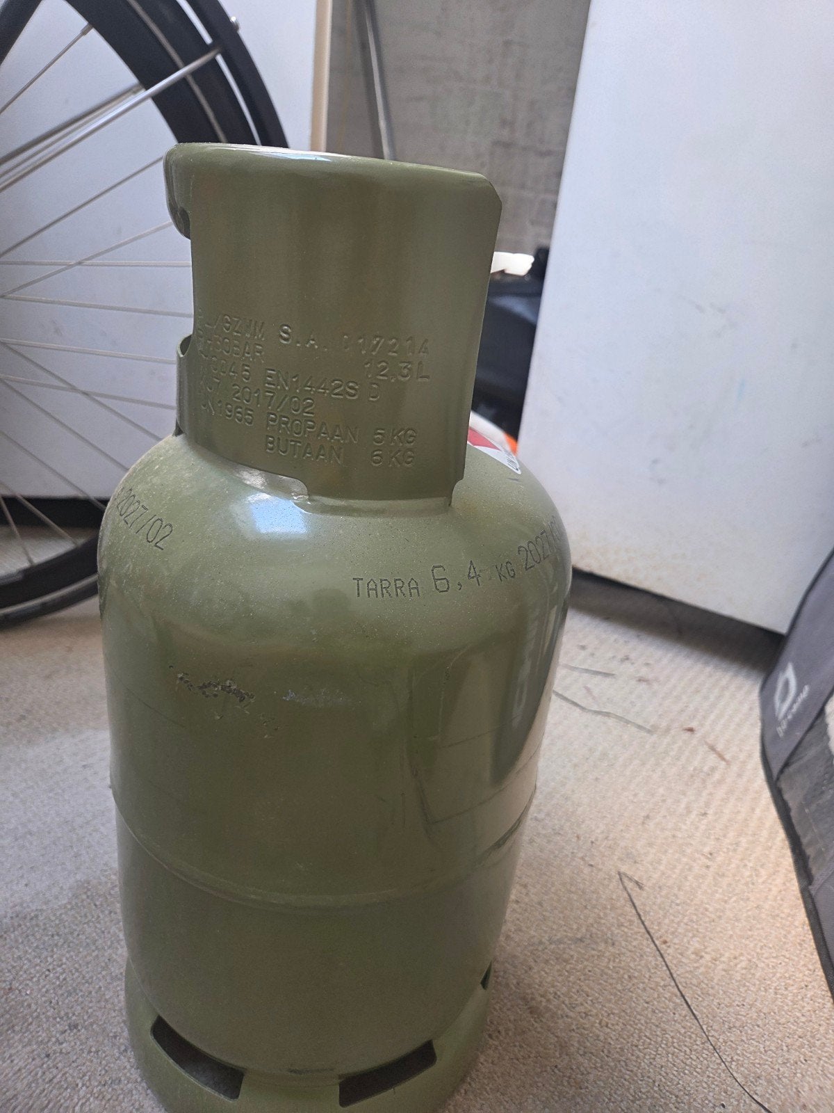 Lege gastank , 5 liter, Ophalen, Gebruikt