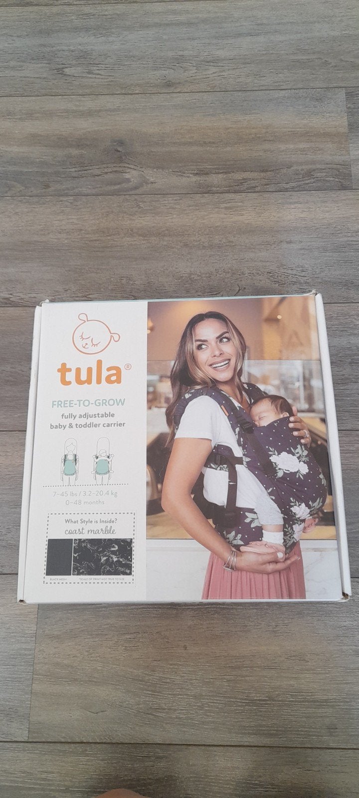 Tula Free-to-Grow Draagzak - Coast Marble, Kinderen en Baby's, Babydragers en Draagdoeken, Gebruikt, Buik of Rug, Draagzak, Ophalen