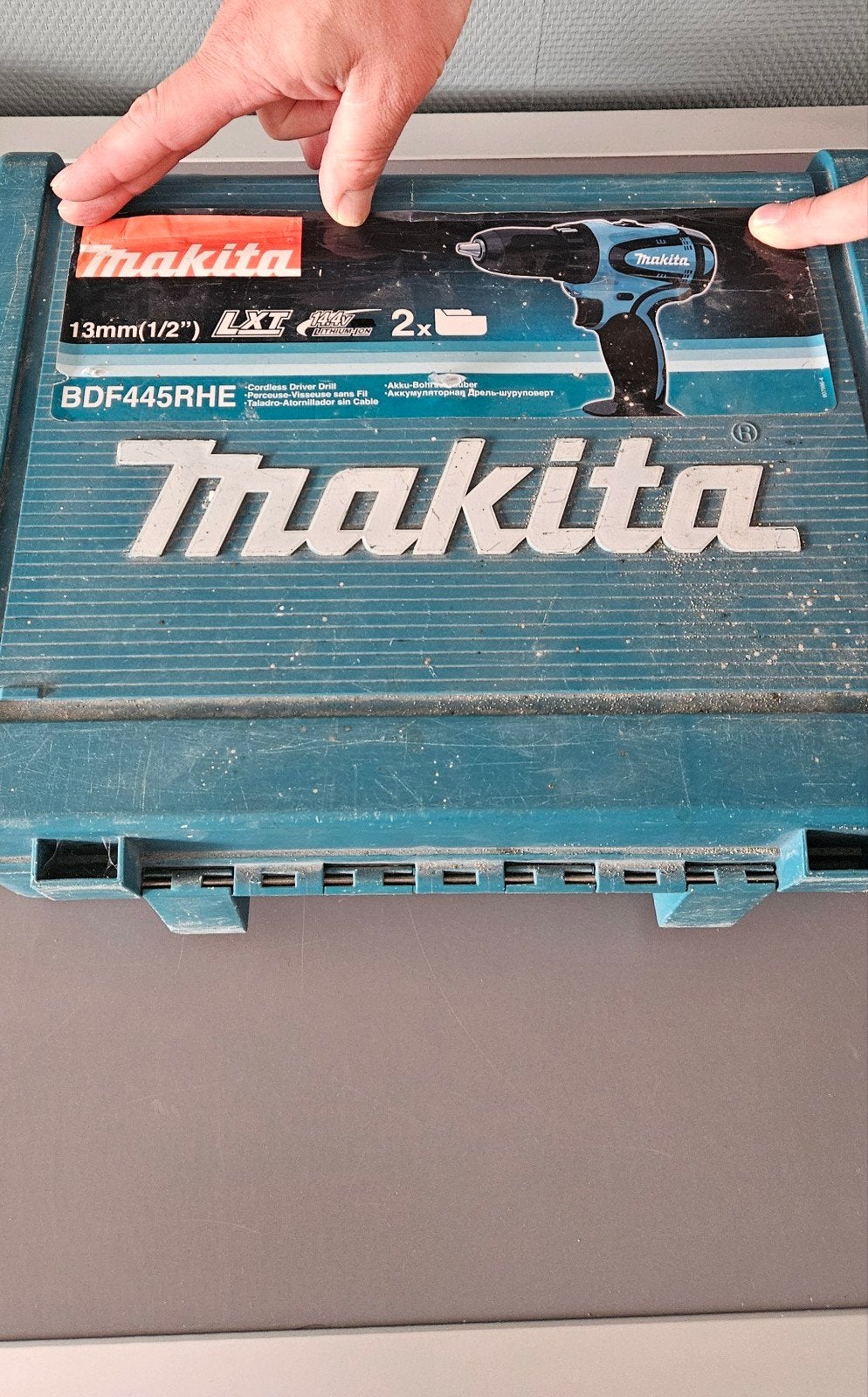 Makita BDF445RHE 14.4V Li-ion Accuboormachine, Ophalen of Verzenden, Gebruikt, Minder dan 400 watt, Boor- en Schroefmachine