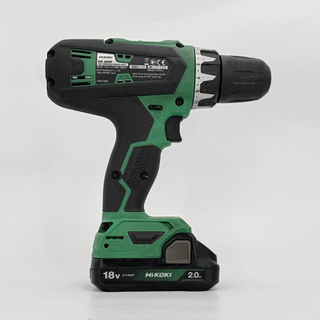 Hikoki DS18DF Boormachine | Inclusief Accu - Zonder Lader, Hikoki, Gebruikt, Support@hikoki.com, 5-1, Nishiarai, 3-chome, Adachi-ku, 
Tokyo 123-0843
Japan