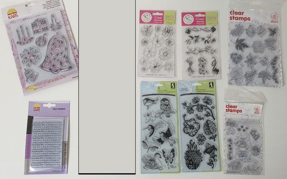 8 stuks stempels setjes / clearstamps, Hobby en Vrije tijd, Stempelen, Ophalen of Verzenden, Nieuw, Clearstamp