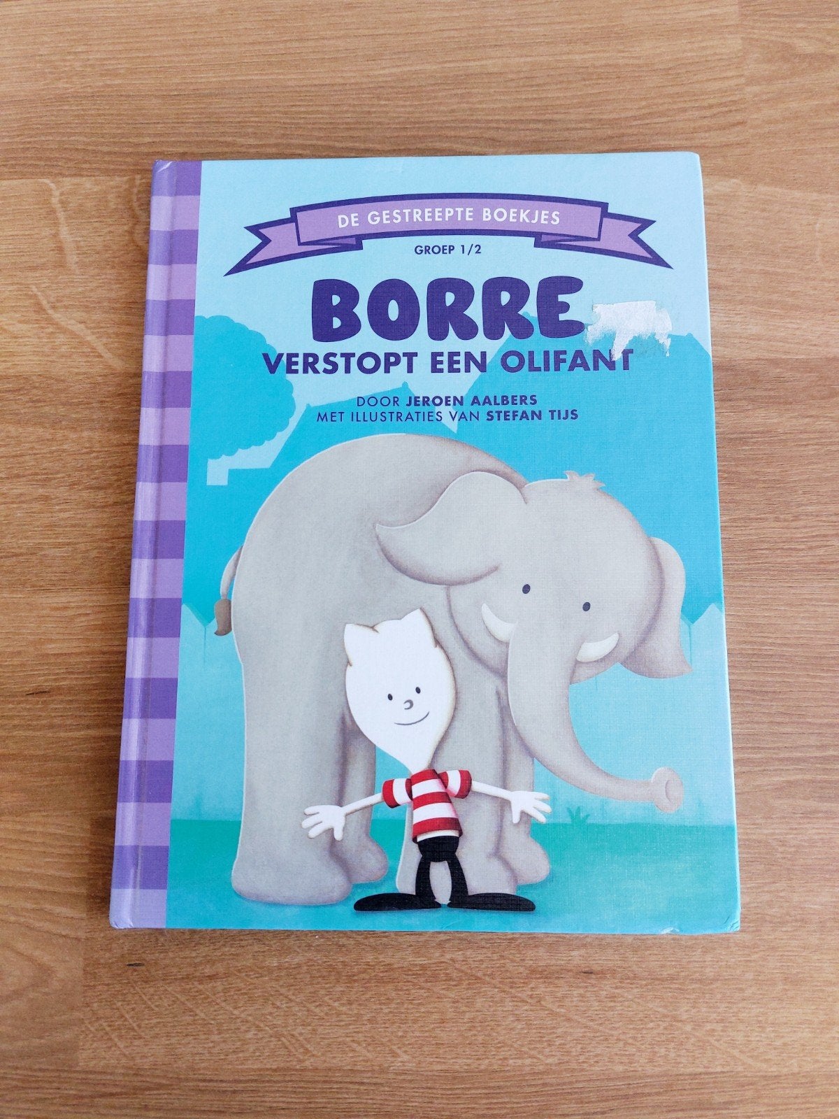 Borre verstopt een olifant - De gestreepte boekjes, Boeken, Kinderboeken | Kleuters, 5 of 6 jaar, Fictie algemeen, Jongen of Meisje
