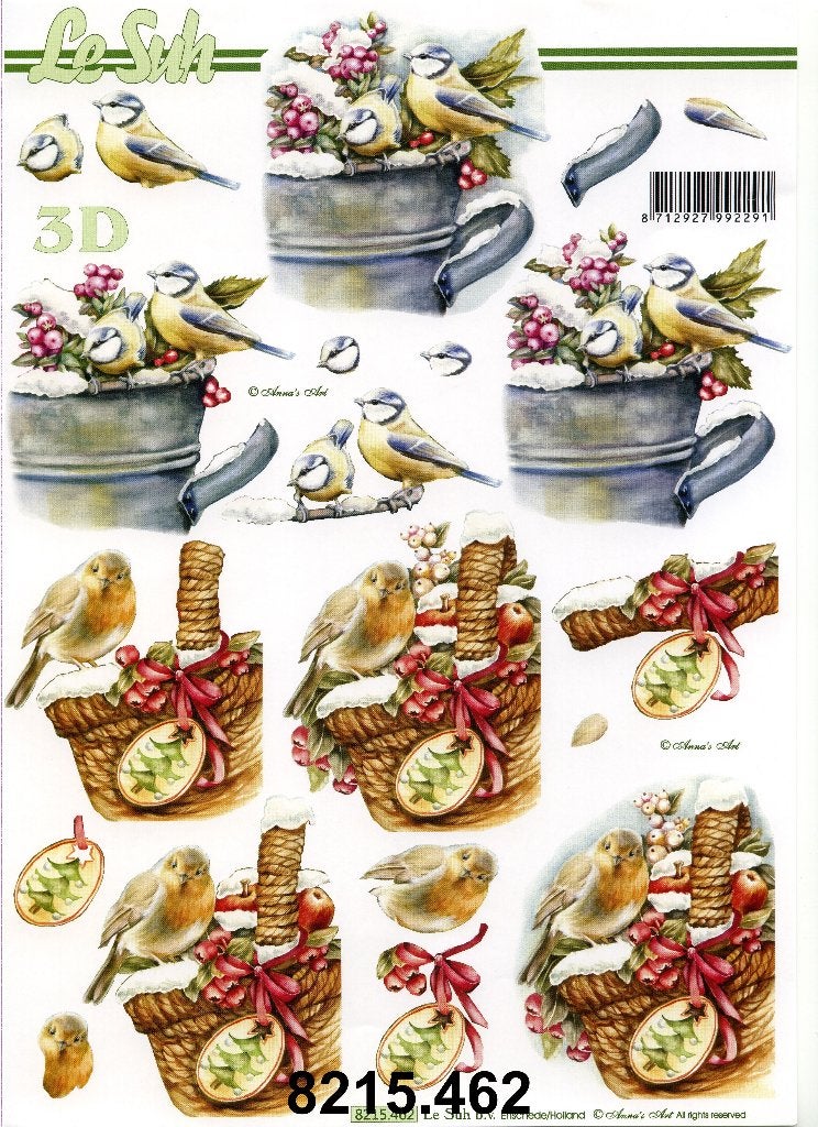 Le Suh 3d knipvellen Herfst/Kerst/Winter (zie beschrijving), Verzenden, Nieuw, Kerst, Knipvel