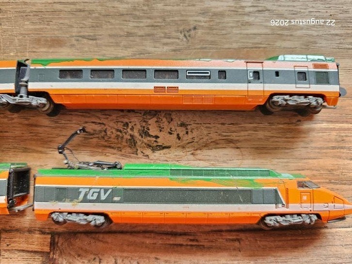 LIMA TGV Treinstel N-spoor, Hobby en Vrije tijd, Modeltreinen | N-Spoor, Gebruikt, Ophalen of Verzenden, Lima, Gelijkstroom