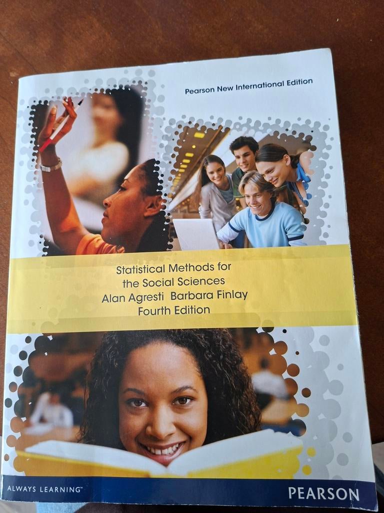 Statistical Methods for the Social Sciences, Boeken, Ophalen of Verzenden, Gelezen, WO, Alan Agresti, Barbara Finlay