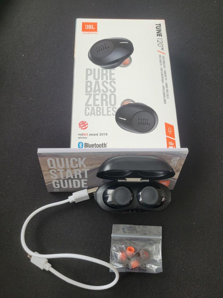 JBL TUNE 120TWS, Zwart, In gehoorgang (in-ear), Ophalen of Verzenden, Zo goed als nieuw
