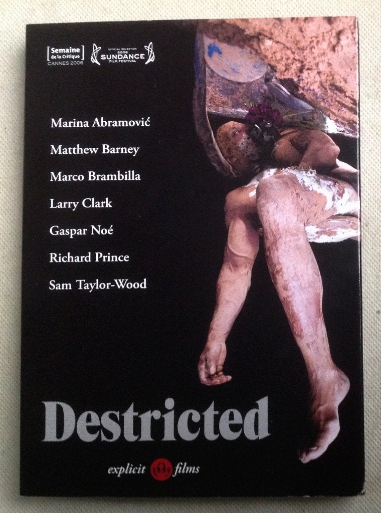 Destricted Matthew Barney Marina Abramovic Gaspar Noé, Vanaf 16 jaar, Verzenden, Gebruikt