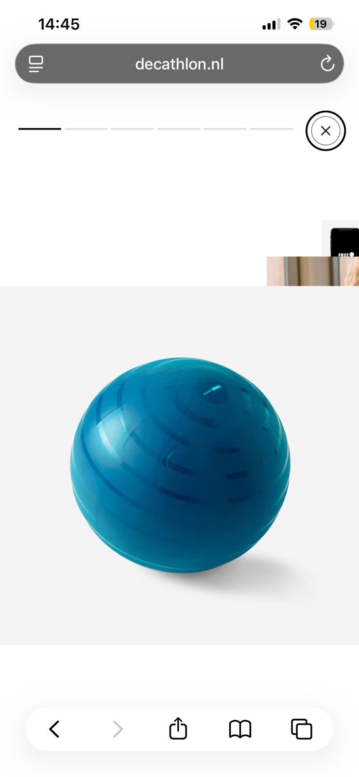 Domyos fitnessbal zwangerschaps bal, Ophalen of Verzenden, Zo goed als nieuw
