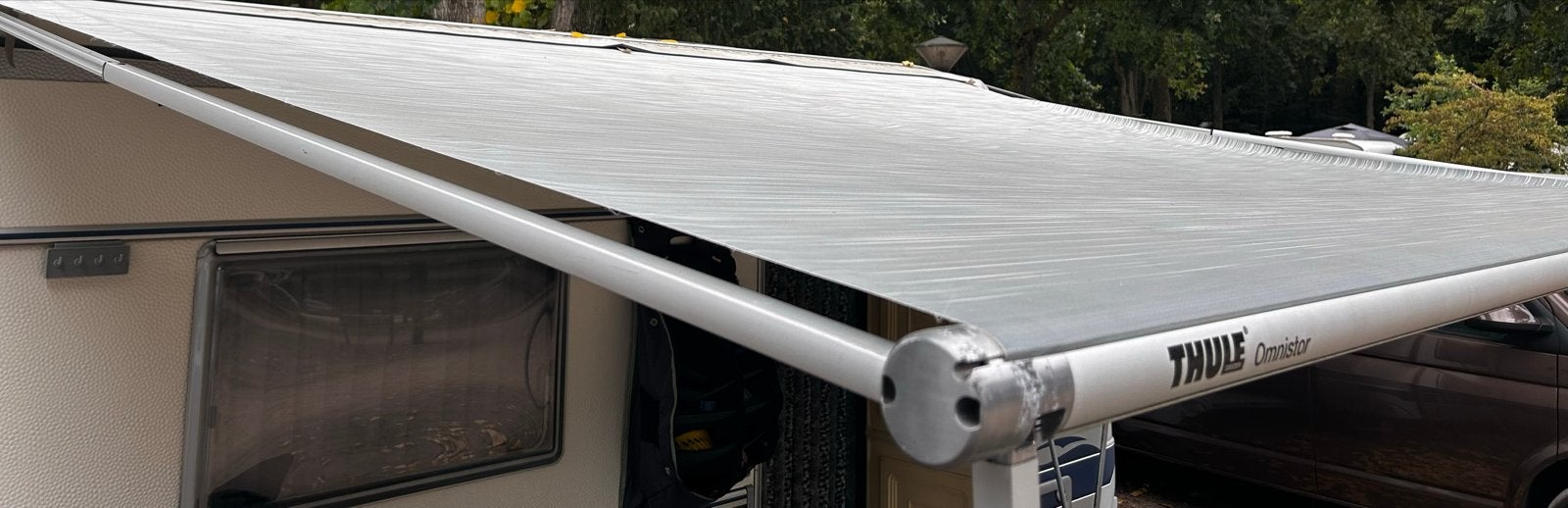 Thule Omnistor zakluifel (325 cm breed), Caravans en Kamperen, Voortenten en Luifels, Ophalen, Gebruikt, Thule