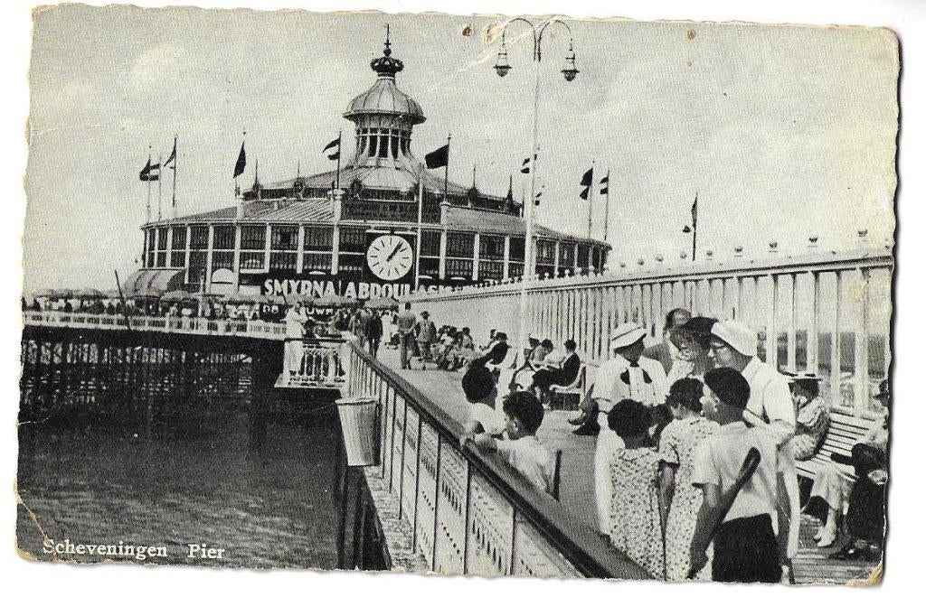 scheveningen  smyrna reclame op de pier  1941  uitg hoek, Verzamelen, Verzenden, 1940 tot 1960, Gelopen, Zuid-Holland