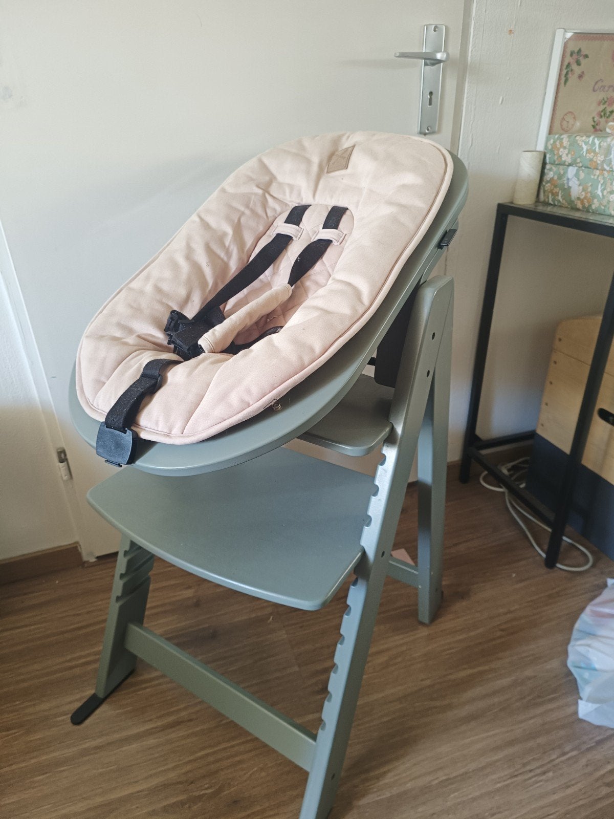 Kidsmill UP! stoel, met newborn zitje en baby zitje, Kinderen en Baby's, Ophalen, Gebruikt, Meegroeistoel, Gordel(s)