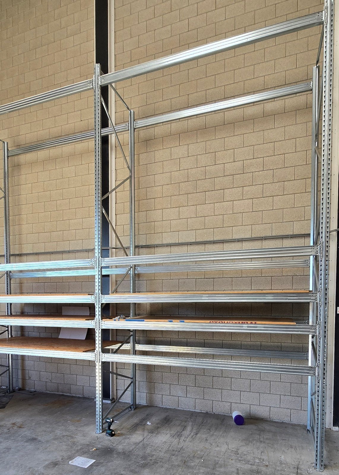 Metalsistem palletstellingen. Nette set verzinkte stellingen, Huis en Inrichting, Kasten | Stellingkasten, Ophalen, Gebruikt