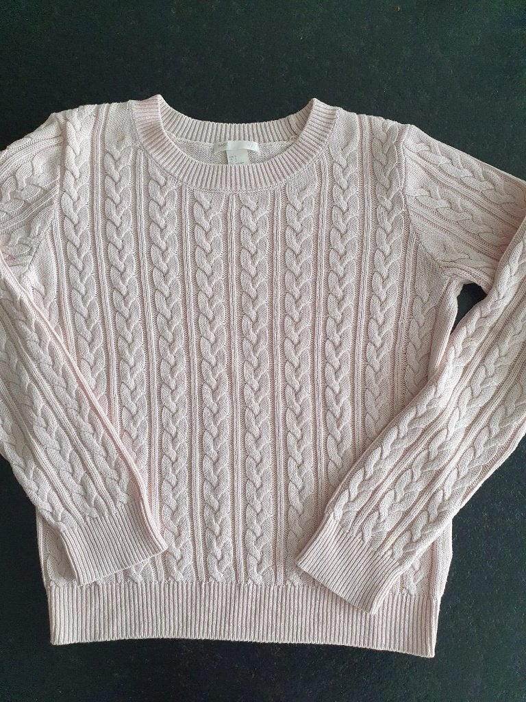 Z.G.A.N. kabeltrui trui van h&m mt S 176, Kinderen en Baby's, Kinderkleding | Maat 176, Meisje, Trui of Vest, H&M, Ophalen of Verzenden