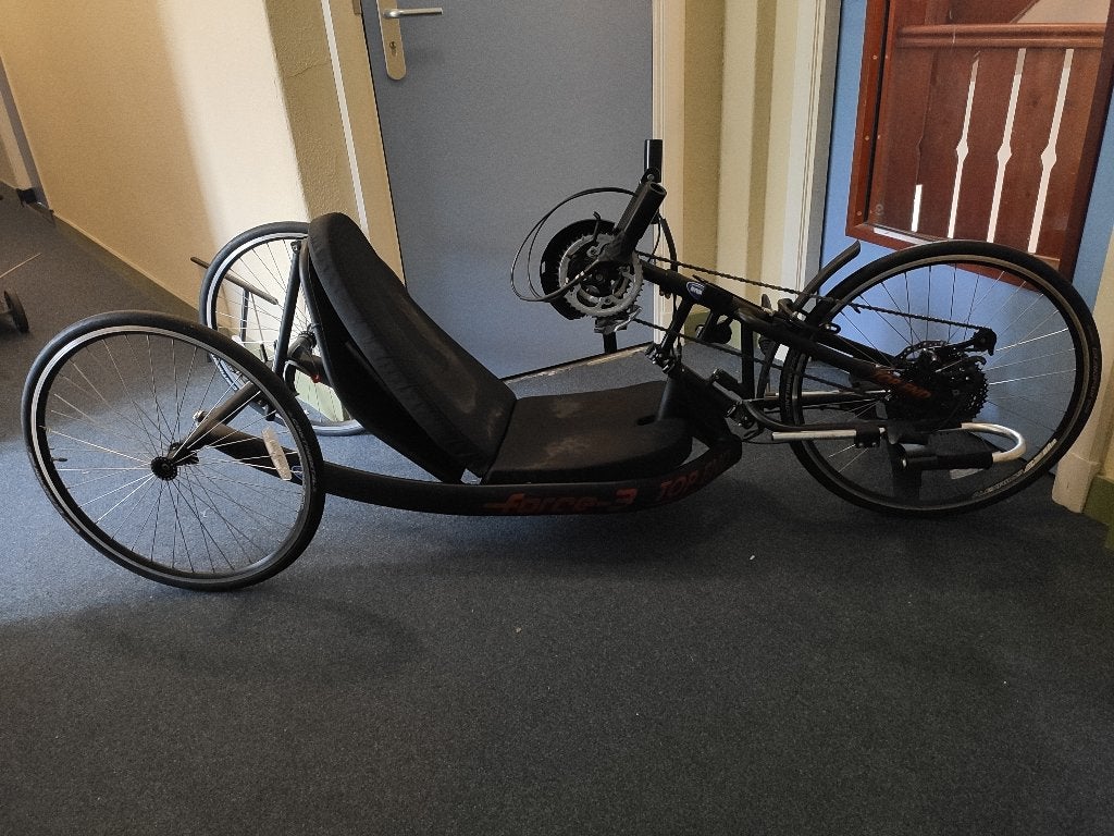 handbike Top End Force 3, goed onderhouden, Fietsen en Brommers, Fietsen | Driewielfietsen, Ophalen, Gebruikt, Schijfrem