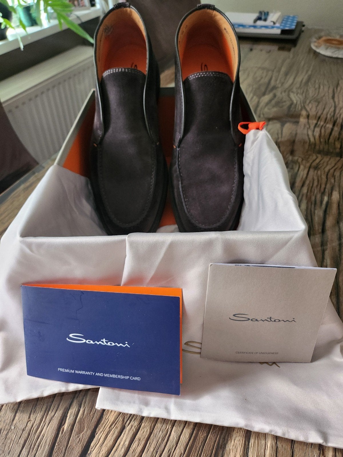 Santoni heren schoenen instappers maat 9. Nieuw., Kleding | Heren, Schoenen, Ophalen, Nieuw, Loafers