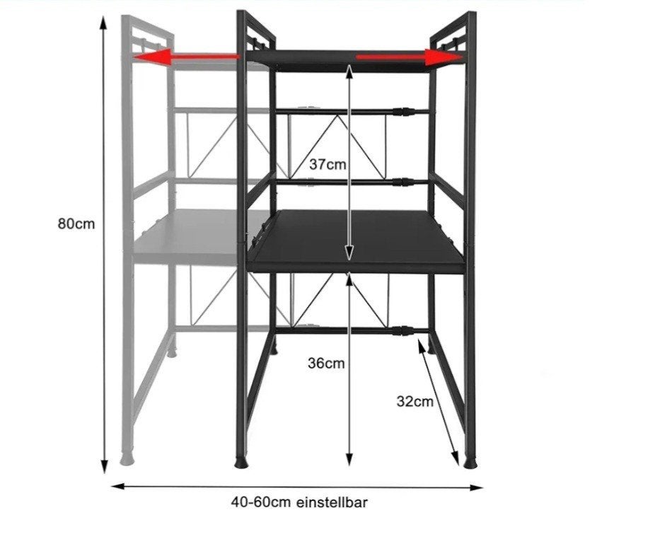 Nieuw Universeel Uitschuifbaar Rek voor Magnetron of Oven, ....., ....., ....., Nieuw