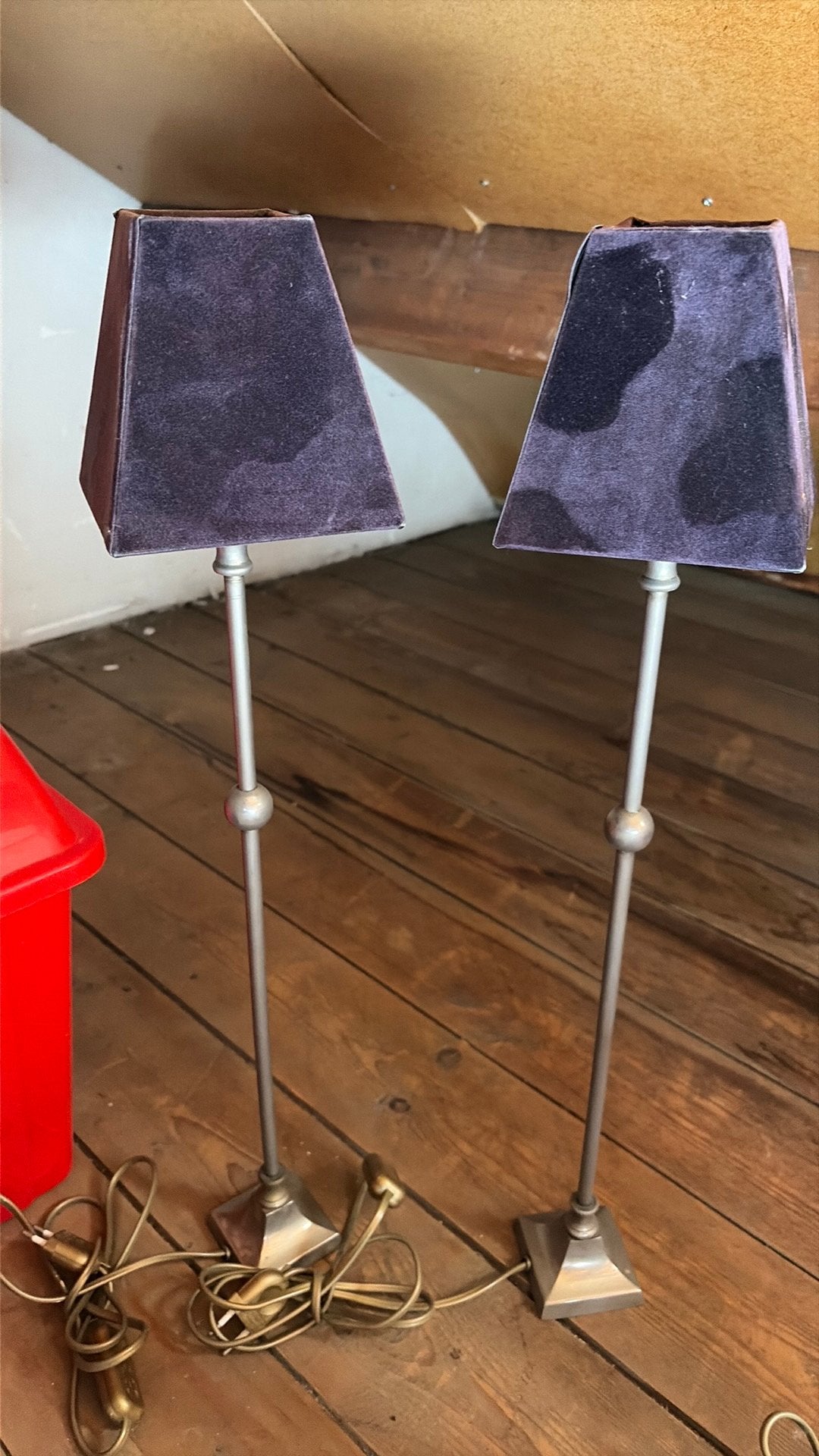 2 tafel lampjes met kap, Ophalen of Verzenden, Zo goed als nieuw, Met kap