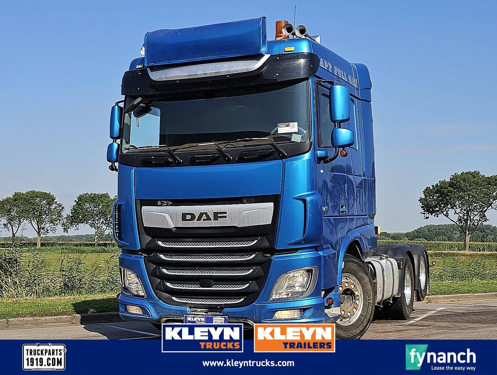 DAF XF 530 6x2 fts spacecab, Automaat, Euro 6, Blauw, Bedrijf