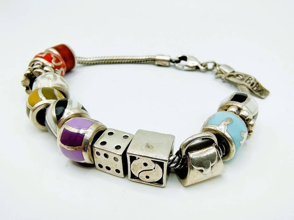Zilveren bedelarmband, Biba, 21 cm, Info@zilverwebsite.nl, Verzenden, Zo goed als nieuw, Zilverwebsite.nl