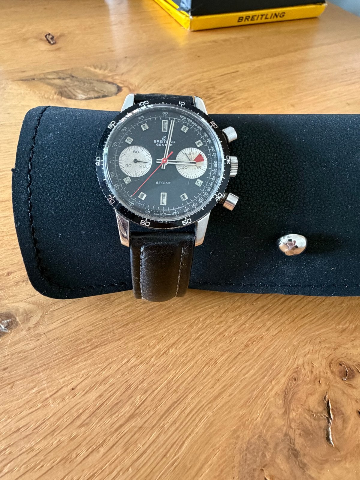 Breitling Sprint Chronograaf Horloge - Vintage Stijl, Sieraden, Tassen en Uiterlijk, Horloges | Heren, Staal, Breitling, Polshorloge