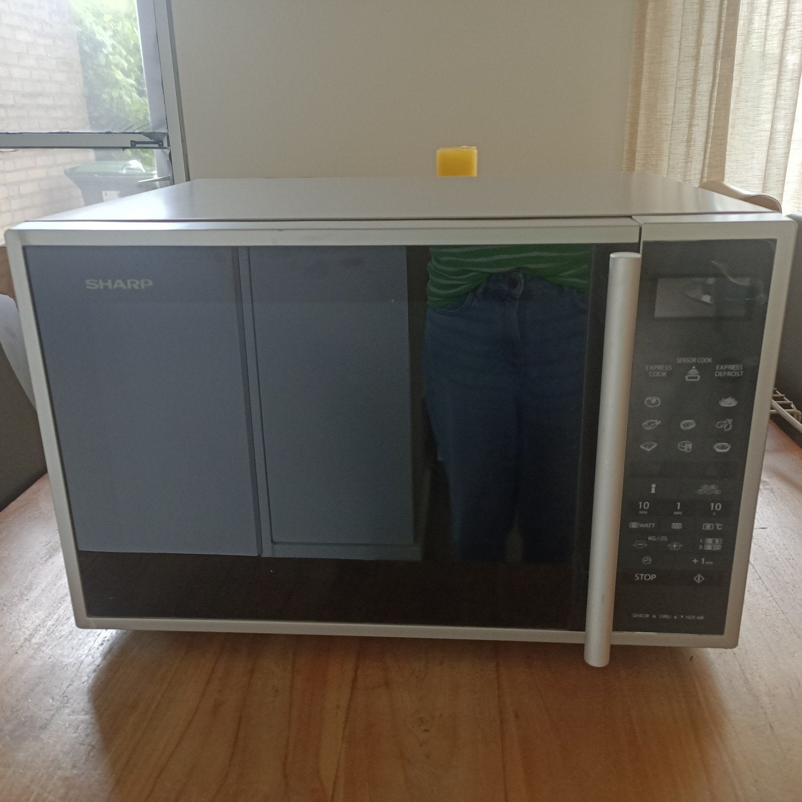 Sharp R-961  combi Magnetron met Grill en Convectie kijken!, Ophalen, Minder dan 45 cm, Gebruikt, Combi-oven