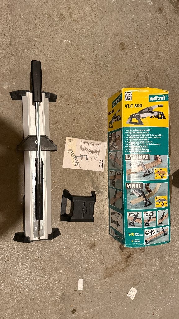PVC- en laminaatsnijder Wolfcraft VLC 800, Doe-het-zelf en Verbouw, Gereedschap | Handgereedschap, Ophalen, Gebruikt, Snijgereedschap