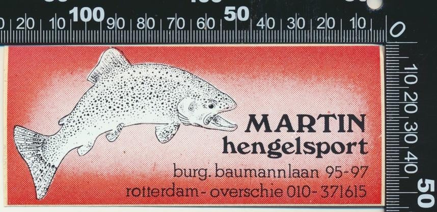 Sticker: Martin Hengelsport - Rotterdam (2), Ophalen of Verzenden, Zo goed als nieuw, Bedrijf of Vereniging
