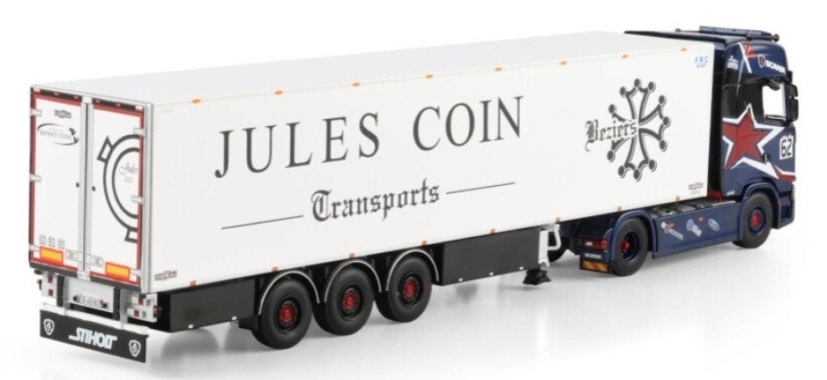 WSI SCANIA S HIGHLINE + KOEL TRAILER - KENNY COIN, Wsi, ., Nieuw, Ophalen of Verzenden