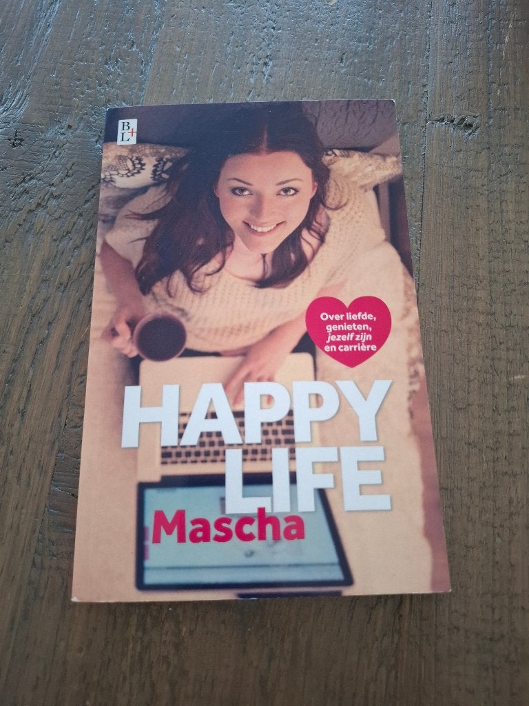 Happy Life – Mascha Beautygloss bestseller – lifestyle boek, Ophalen of Verzenden, Zo goed als nieuw