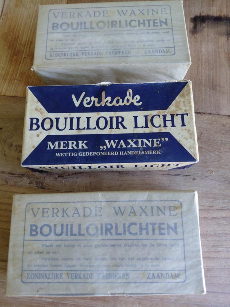 Vintage Verkade Waxine Bouilloir Lichtjes - Zeldzaam!, Ophalen of Verzenden