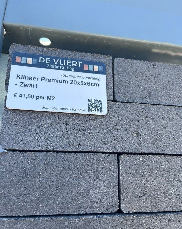 Klinkers 4m2, Tuin en Terras, Tegels en Klinkers, Ophalen of Verzenden, Zo goed als nieuw, Beton, Klinkers
