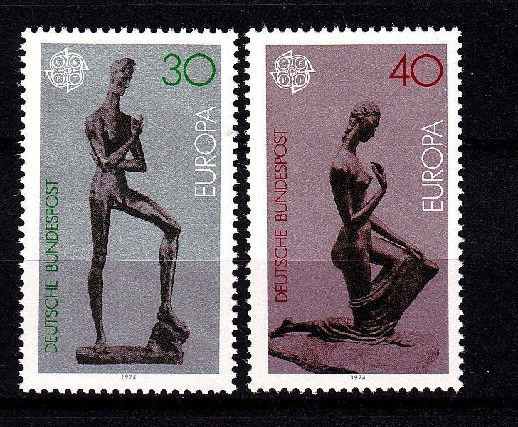 TSS Kavel 1410148 BRD  PF kunst Europa minr 804-805, Ophalen, BRD, Postfris