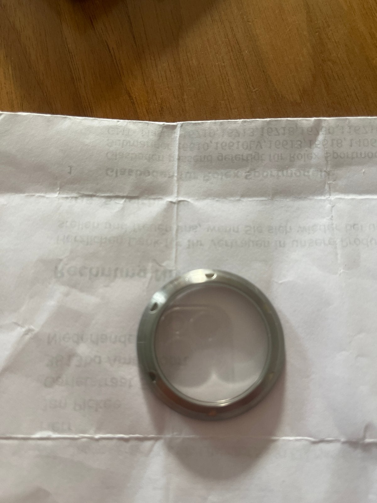 Horlogeglas met ring, Sieraden, Tassen en Uiterlijk, Horloges | Heren, Polshorloge, Overige materialen, Nieuw, Ophalen of Verzenden