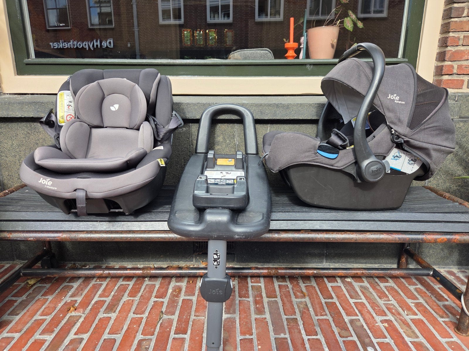 Joie i-Base Advance ISOFIX Autostoelbasis+baby& peuter stoel, Gebruikt, 0 t/m 18 kg, Slaapstand, Isofix