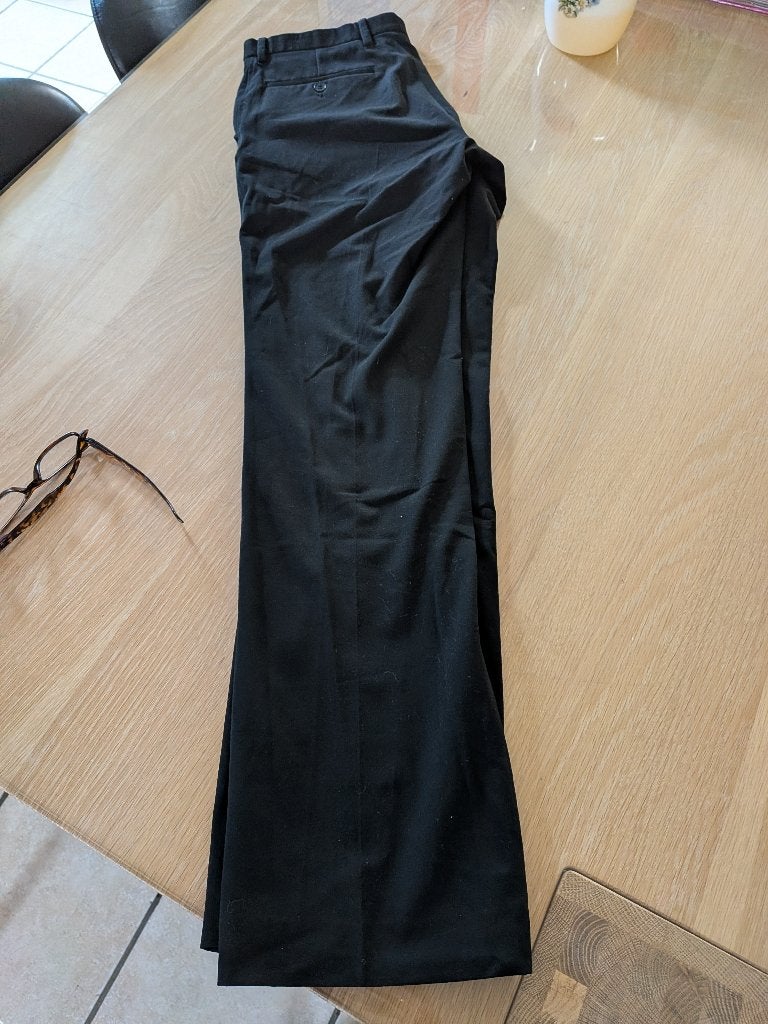 we fashion stretch rechte pijpen broek maat 46, Zwart, Ophalen of Verzenden, Zo goed als nieuw, WE Fashion